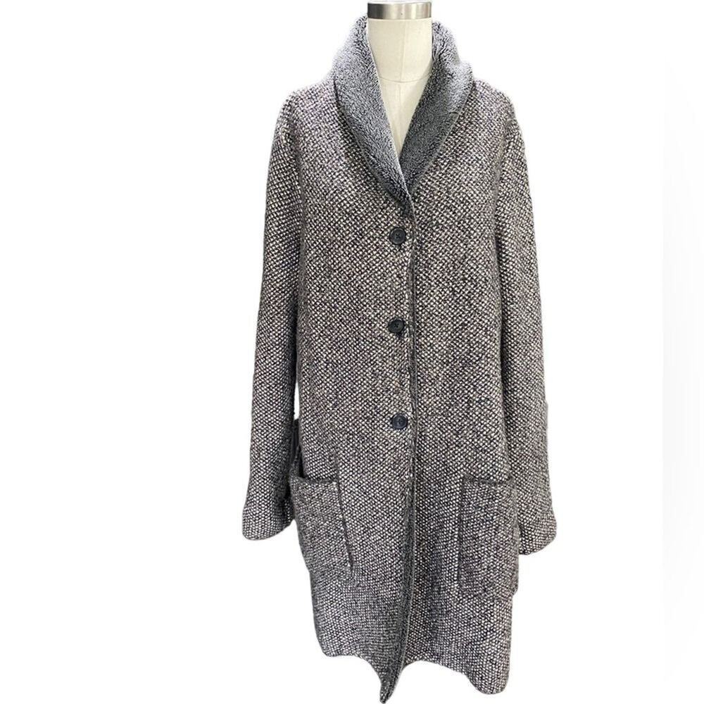 Women's Gray Shawl Collar Coat